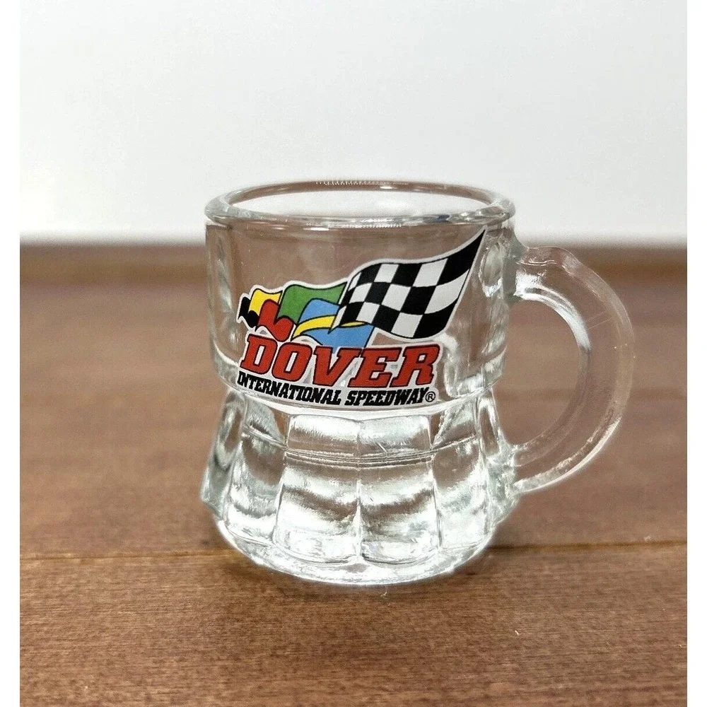 Dover International Speedway Mini Mug Shot Glass Tooth Pick‎ Holder Souvenir